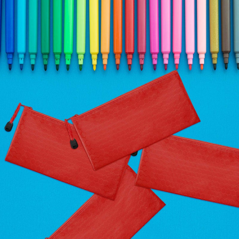 JOVITEC 12 Pieces Zipper Pencil Pouch Pencil Bags Waterproof Bag for Cosmetic Makeup Office Supplies and Travel Accessories - Image 4